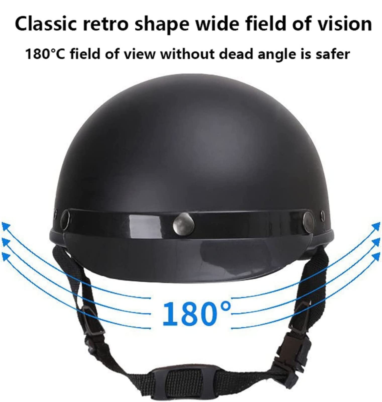 Motorrad Halbhelme Halbschalenhelm Brain-Cap Halbschale Jet-Helm Motorrad-Helm Roller-Helm Scooter-Helm für Chopper Biker Moped-Helm ECE-Zulassung