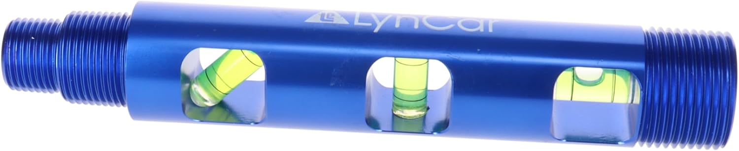 Lyncar Spot Rite Magnetic Bubble Level with Threaded Ends (1/2", 3/4", 1") | Heavy-Duty Aluminum Torpedo Level for PEX PVC CPVC PE-RT & More | Strong Magnetic Grip Large Vials Durable & Versatile Tool
