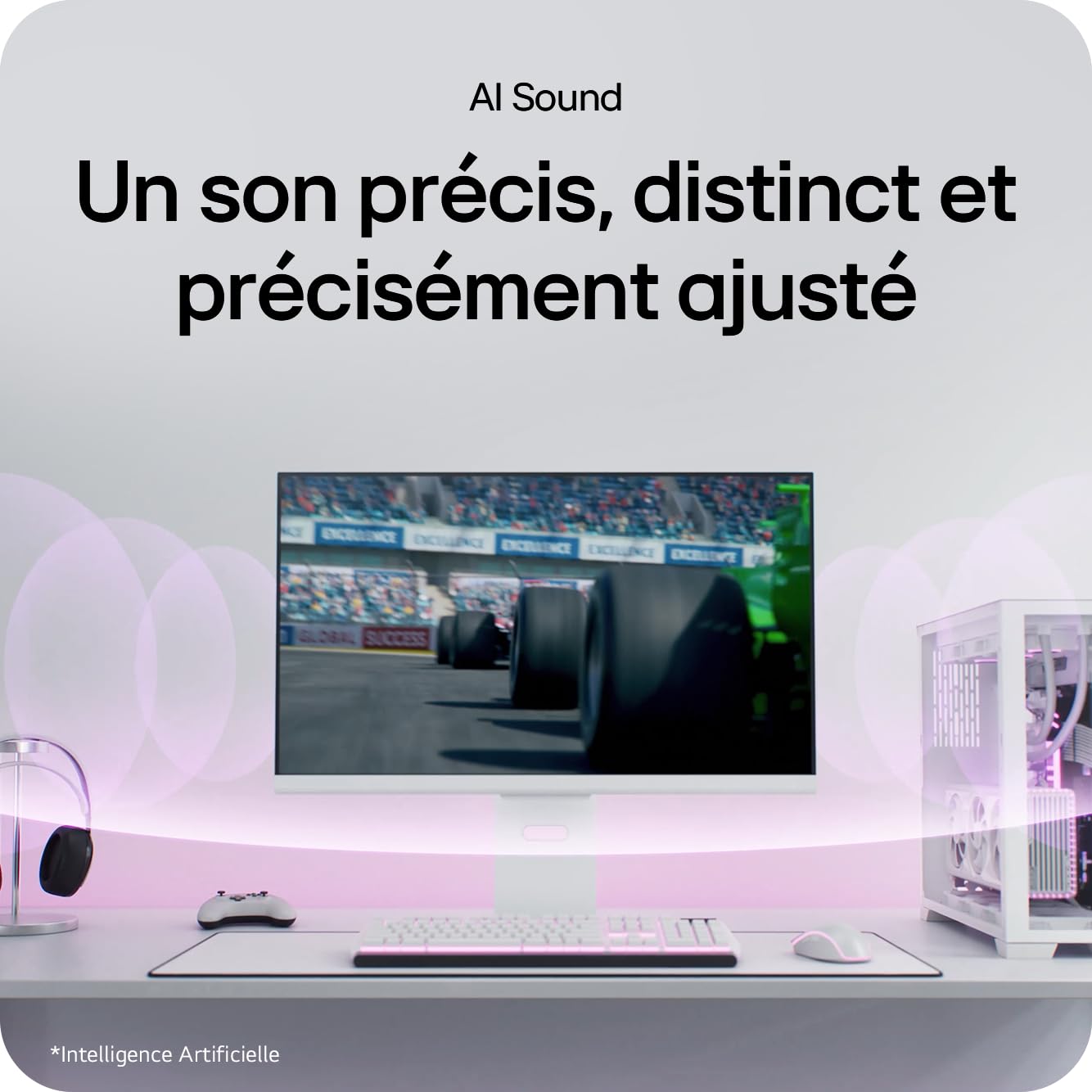 LG Ultragear™ 32GS85Q-B.AEU Ecran PC Gaming 32" - Dalle IPS résolution QHD (2560x1440), 1ms 180Hz, HDR 10, DCI-P3 98% (CIE1976), AMD FreeSync, Compatible NVIDIA G-Sync