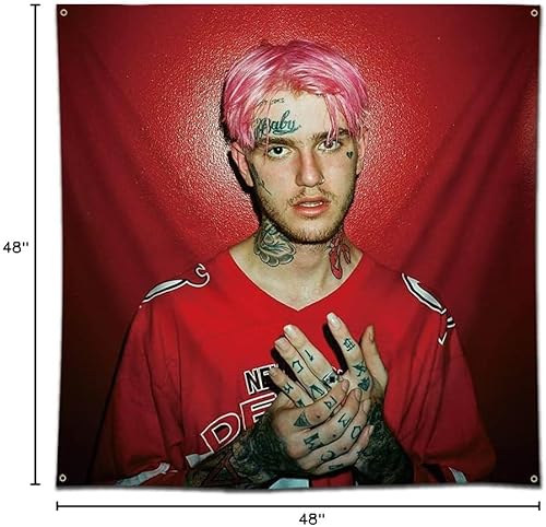 Miniatura 4 de Eksent Póster de álbum de música artística con bandera, tapiz colgante, bandera de 4 x 4 pies