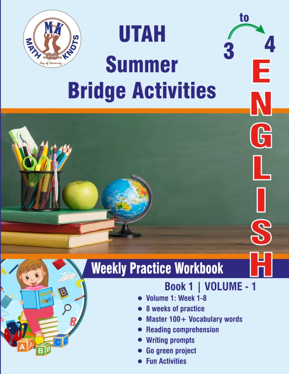 GRADE 3 TO 4 : UTAH Summer English Bridge Activities