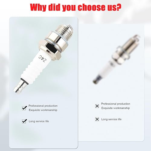 Miniatura 5 de Bujía Z4C para 49 cc, 50 cc, 66 cc, 70 cc, 80 cc, 2 tiempos, motor motorizado, ciclomotor, scooter, Yamaha, JOG50, 90, ZX50, DIO50, Suzuki, AG100,