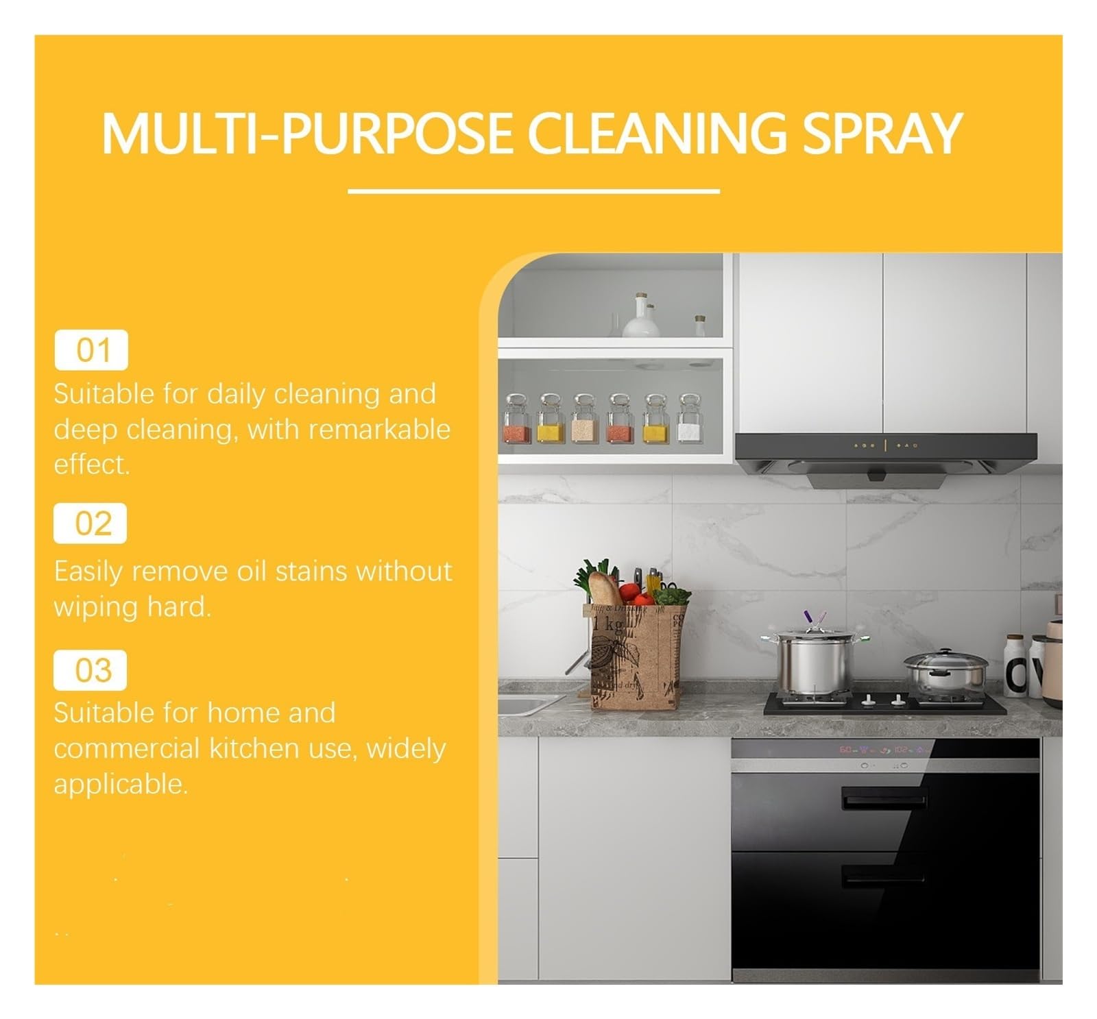 Spray dégraissant de cuisine robuste 100 ml