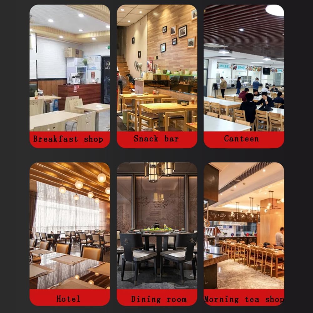 Electric Bun Steamer Machine, 4 Holes Stainless Steel Steamer, 3000W Food Warmer, 30-110℃ Adjustable Temperature Steamer, Dry Boiling Alarm, for Restaurants, Breakfast Shop