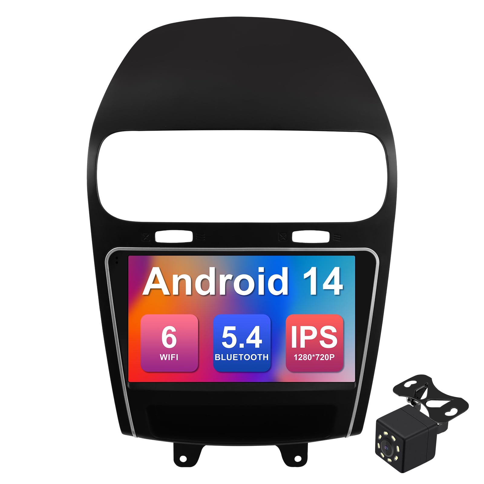 Photo 1 of 2+32G 9-inch Android 13 Car Stereo for Dodge Journey 2011-2019/Fiat Freemont 2012-2014 IPS Touchscreen Screen Car Radio with Carplay & Android Auto Support Backup Camera GPS FM Navi BT SWC