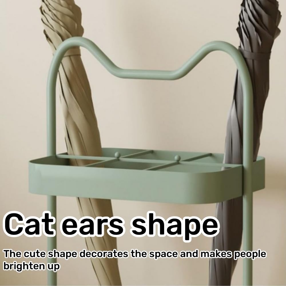 Soporte para paraguas de pie con rejilla de drenaje, para entrada y recibidor, perfecto para pasillos y dormitorios, diseño moderno.