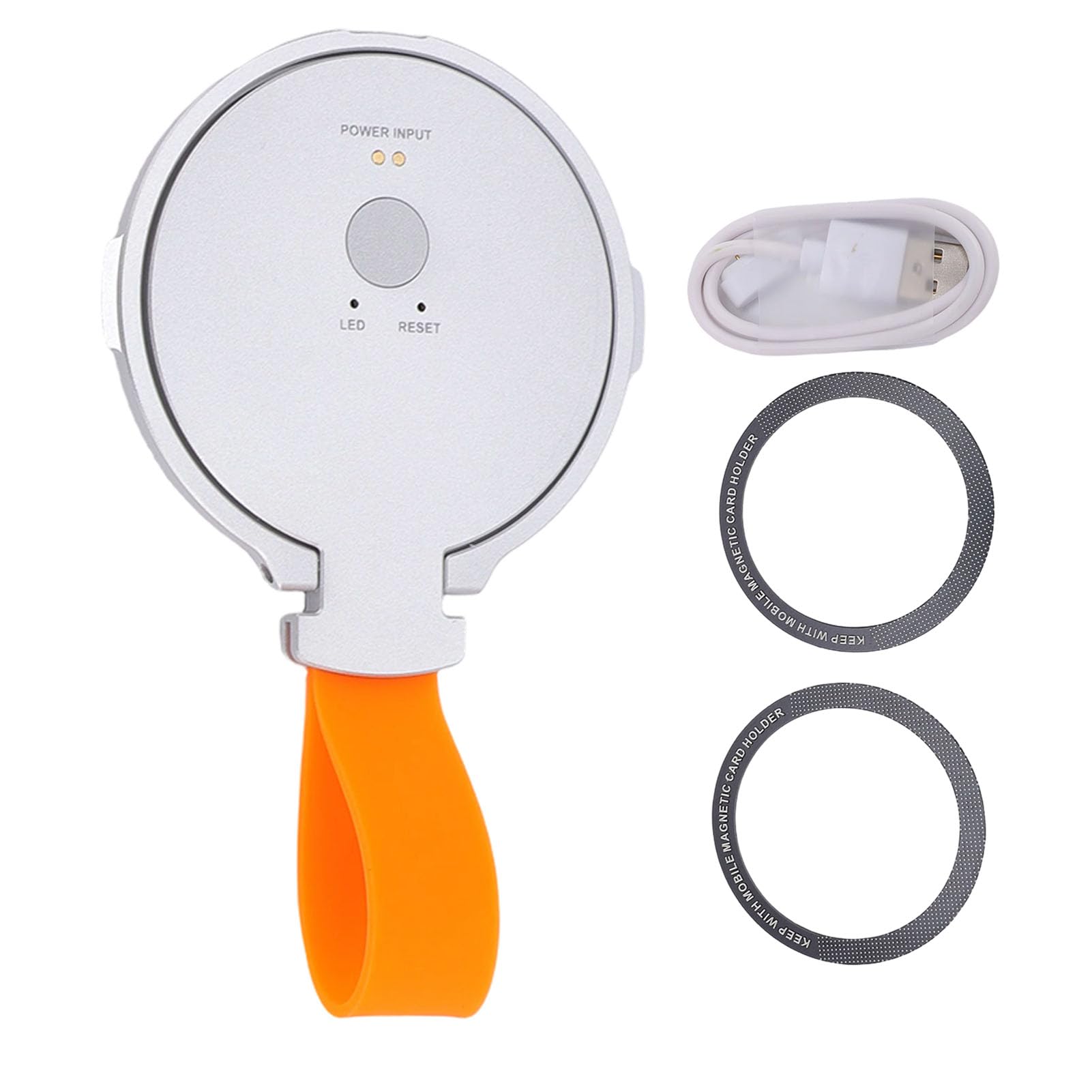 Magnetischer Telefonständer-Übersetzer, KI-Echtzeit-Sprachübersetzungsgerät, Sprachtranskribierer für 146 Sprachen mit um 360 Drehbarer Tischhalterung, Ideal für Geschäftstreffen und Reisen