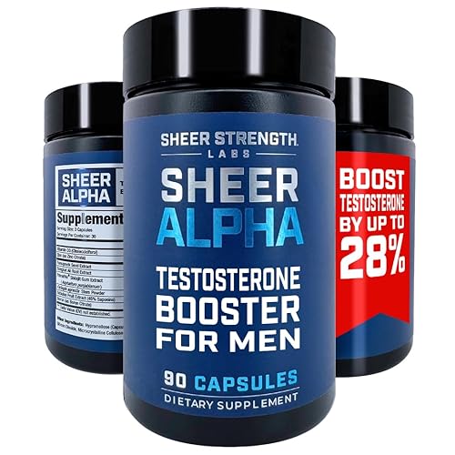 Testosterone Booster for Men - Sheer Alpha T-Booster - Clinically