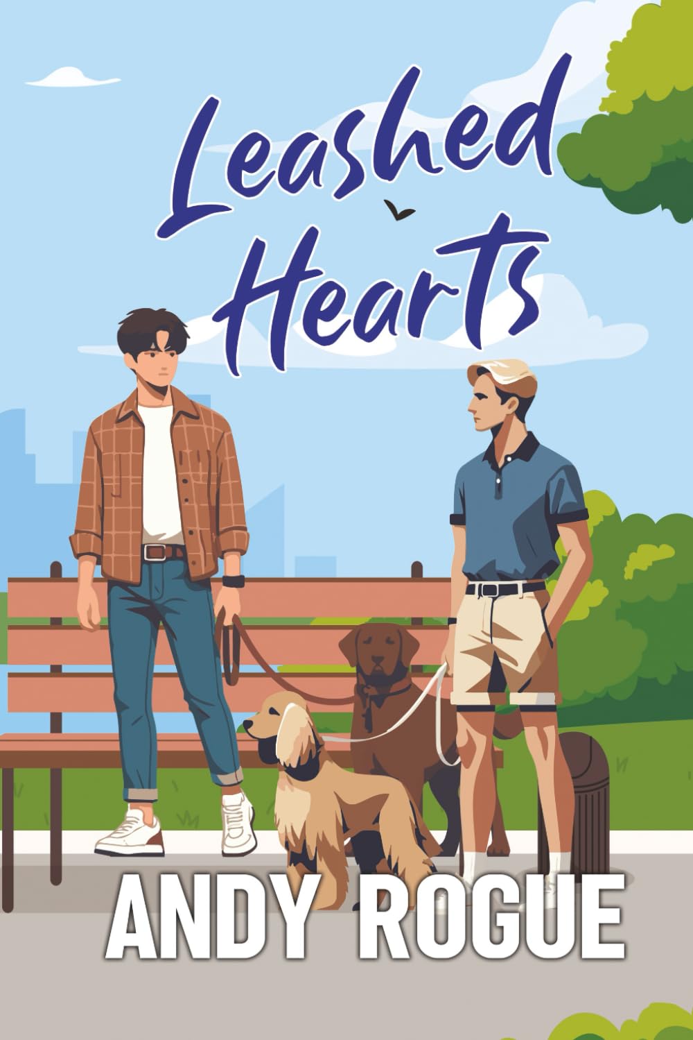Leashed Hearts: A Small Town MM Romance (Clover Ridge Cowboys & Friends)
