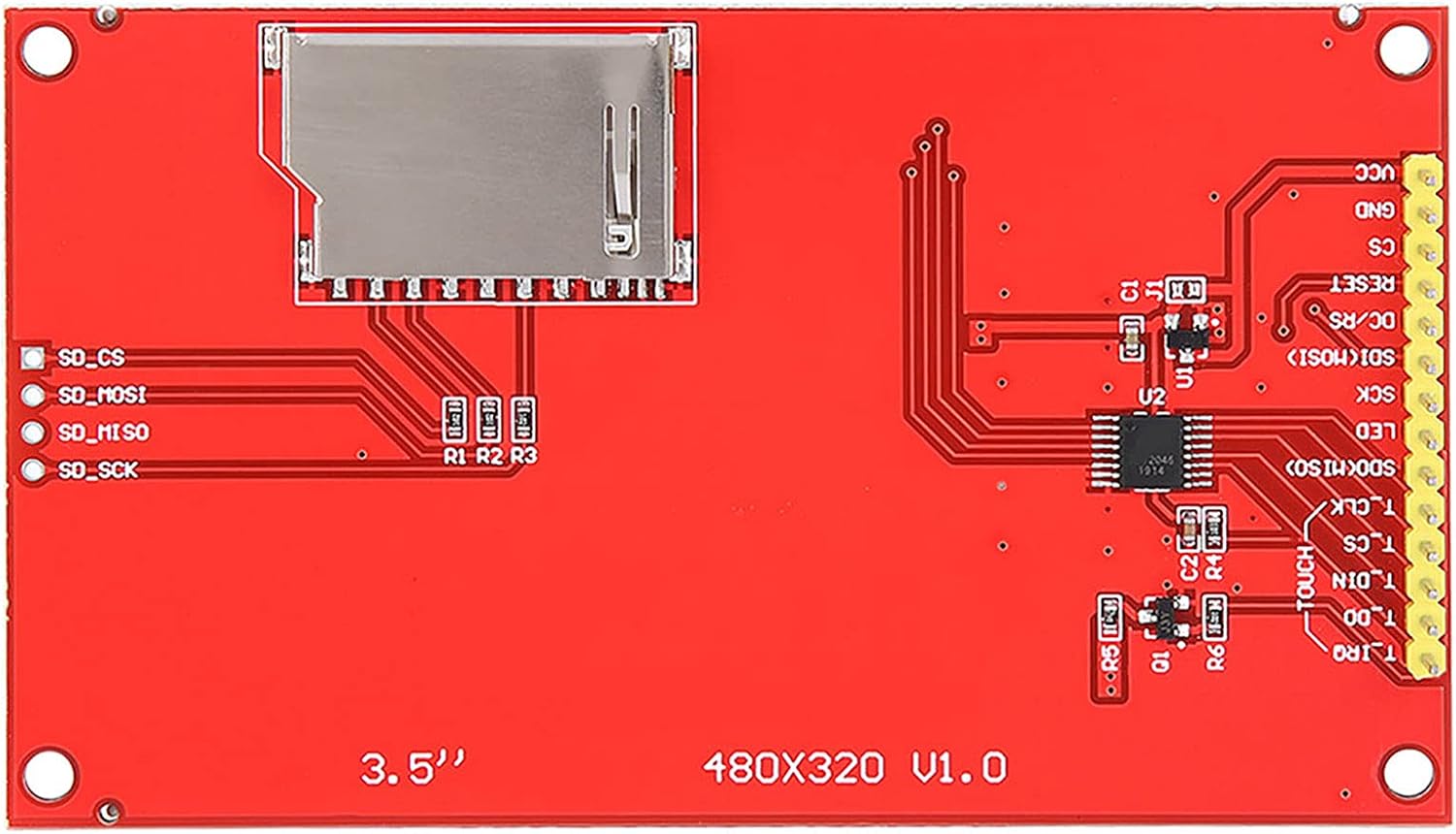 LCD Module Touch Screen Display Serial Peripheral Interface ILI9488 HD 480x320 3 . 5in Electronic Screen Driver Accessories