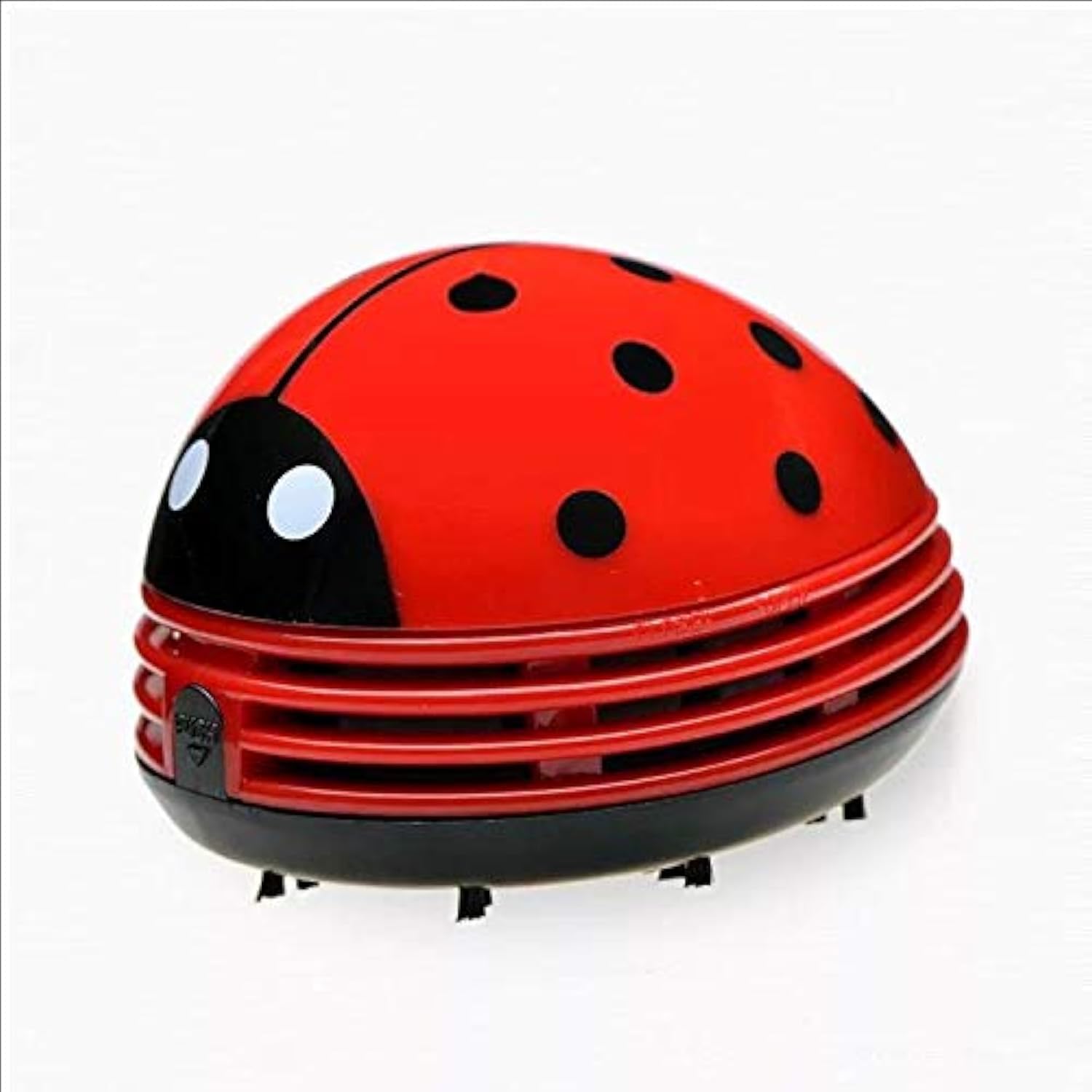 Aliotech Red Mini Portable Handheld Cordless Tabletop Crumb Sweeper Desktop Dust Vacuum Cleaner Ladybug Dust Sweeper(Red)