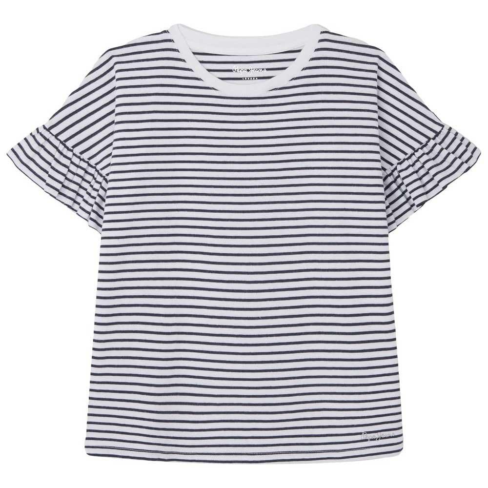 Pepe Jeans Girl's Oneida T-Shirt, Blue (Dulwich Blue), 8 Years