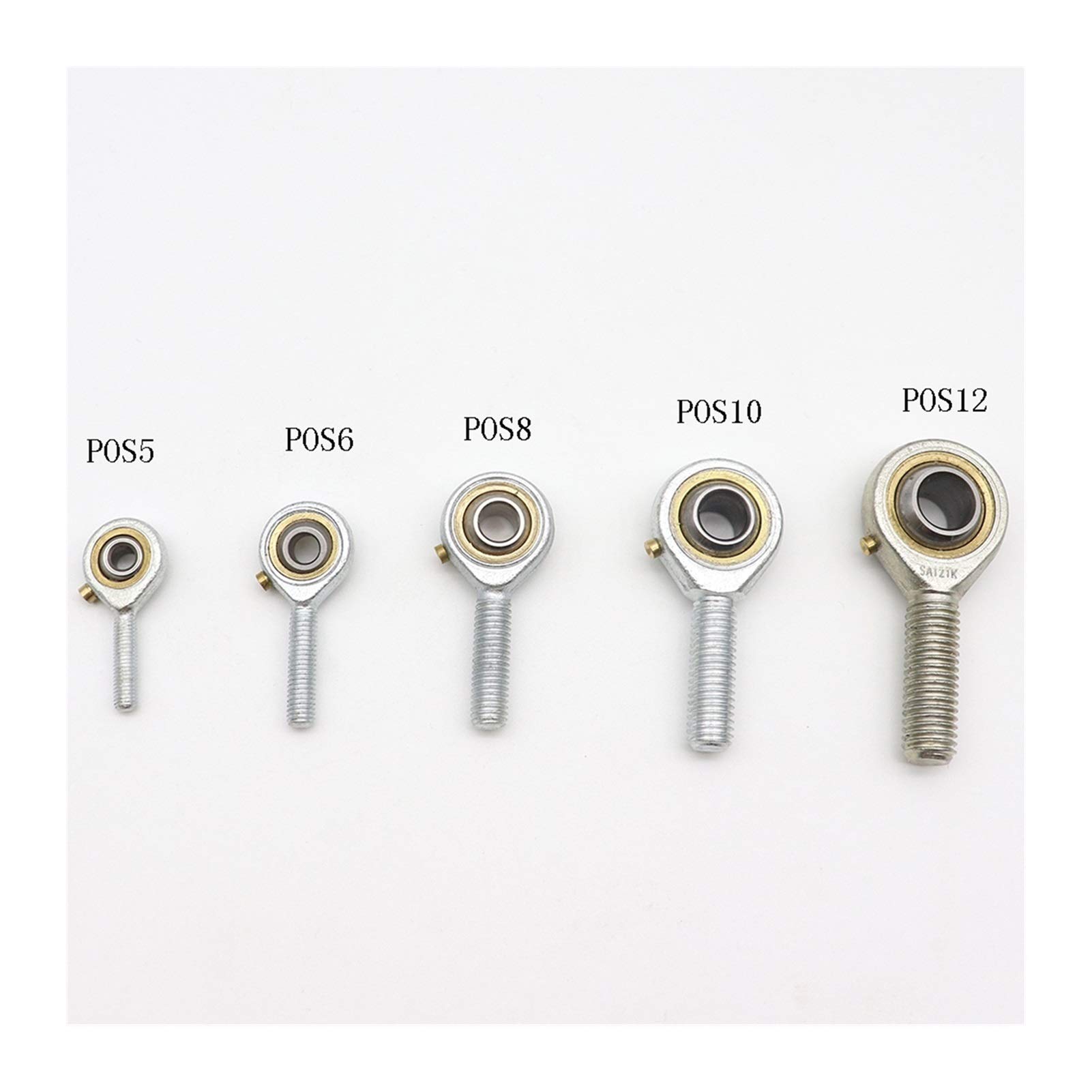 1pcs-POS6 POS8 Hole 5mm / 6mm / 8mm / 10mm / 12mm / 14mm Roulements à Joints de Tige à Tige mâle à Droite (Size : SA22 22mm, Color : Right Thread)