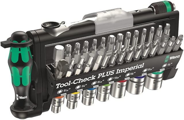 Wera Tool-Check Plus Imperial Zestaw Kluczy, Srebrny, 44 x 40,5 x 24 cm