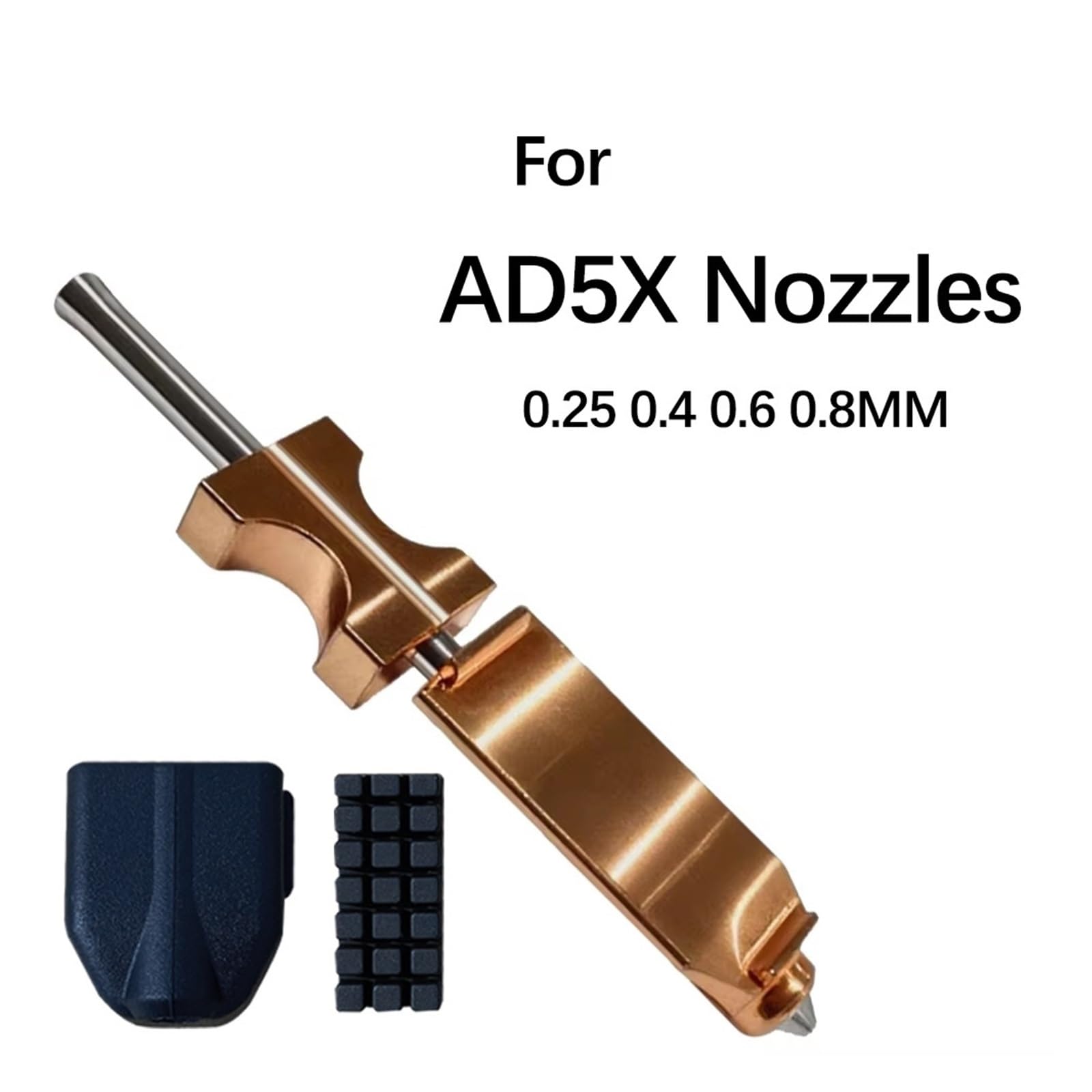 Neu for Ad5x Düse Gehärtet 0,25 0,4 0,6 0,8 Adverturer Ad5x Flashforge Extruder Ad5x Hotend 3d Drucker Zubehör(04-2J-3S,1PCS)