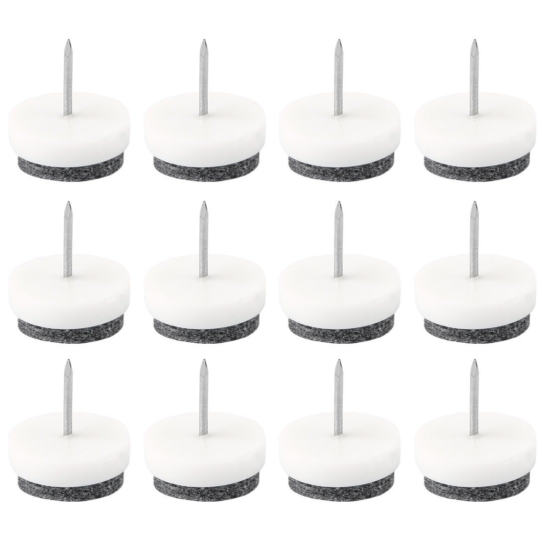 Office Table Chair Furniture Feet Legs Floor Protector Felt Pad Nails 21mm Dia Pack of 12 id 54c
