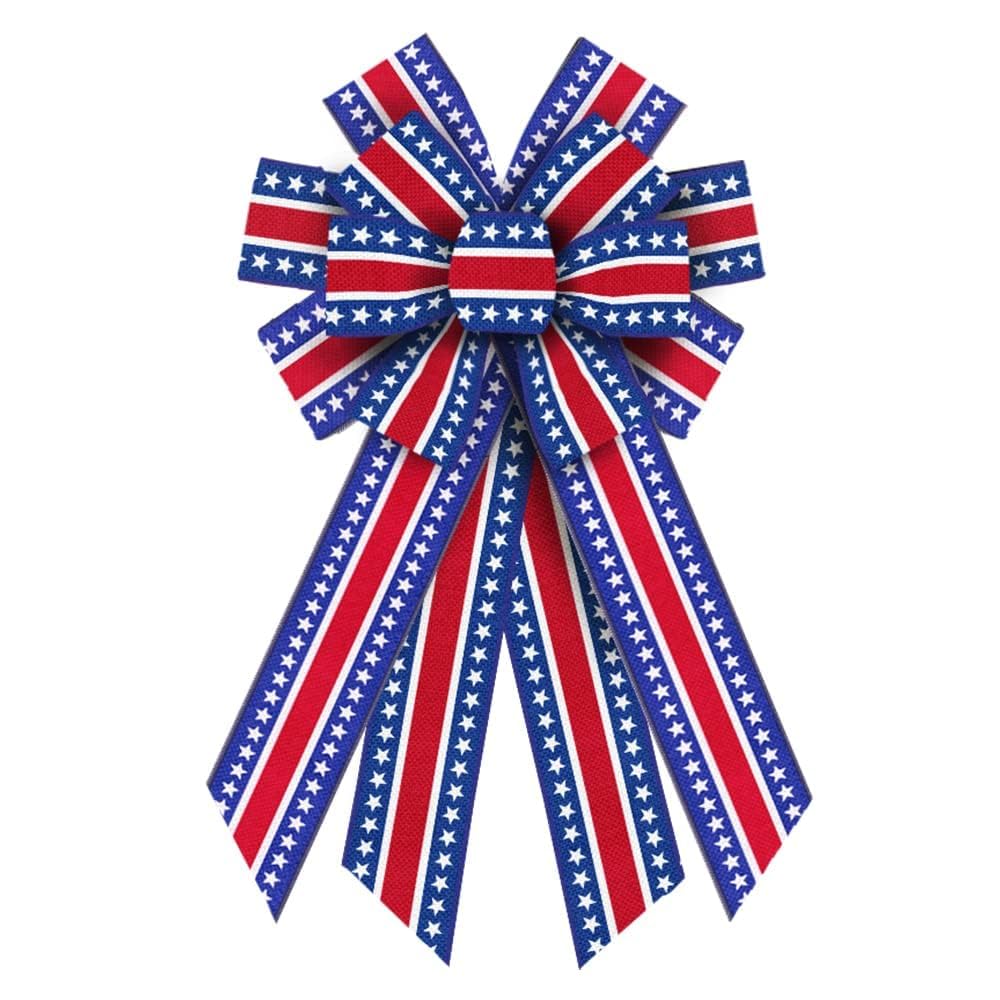 Estivaux Large Veterans Day Patriotic Bows - bows and ribbons | Mubboo