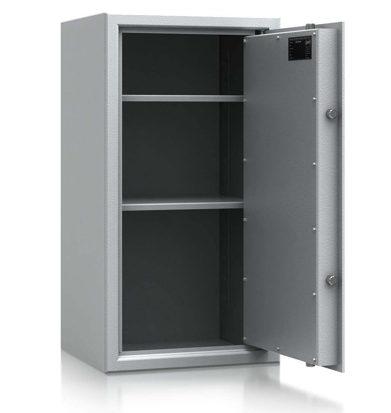 SafeHero Aktentresor S1 EN 11450 Secureo Condor Light 1 | H806xB426xT380 mm | 58 kg | Schlüsselschloss | Platz für 10 DIN A4-Ordner | umlaufender Feuerfalz