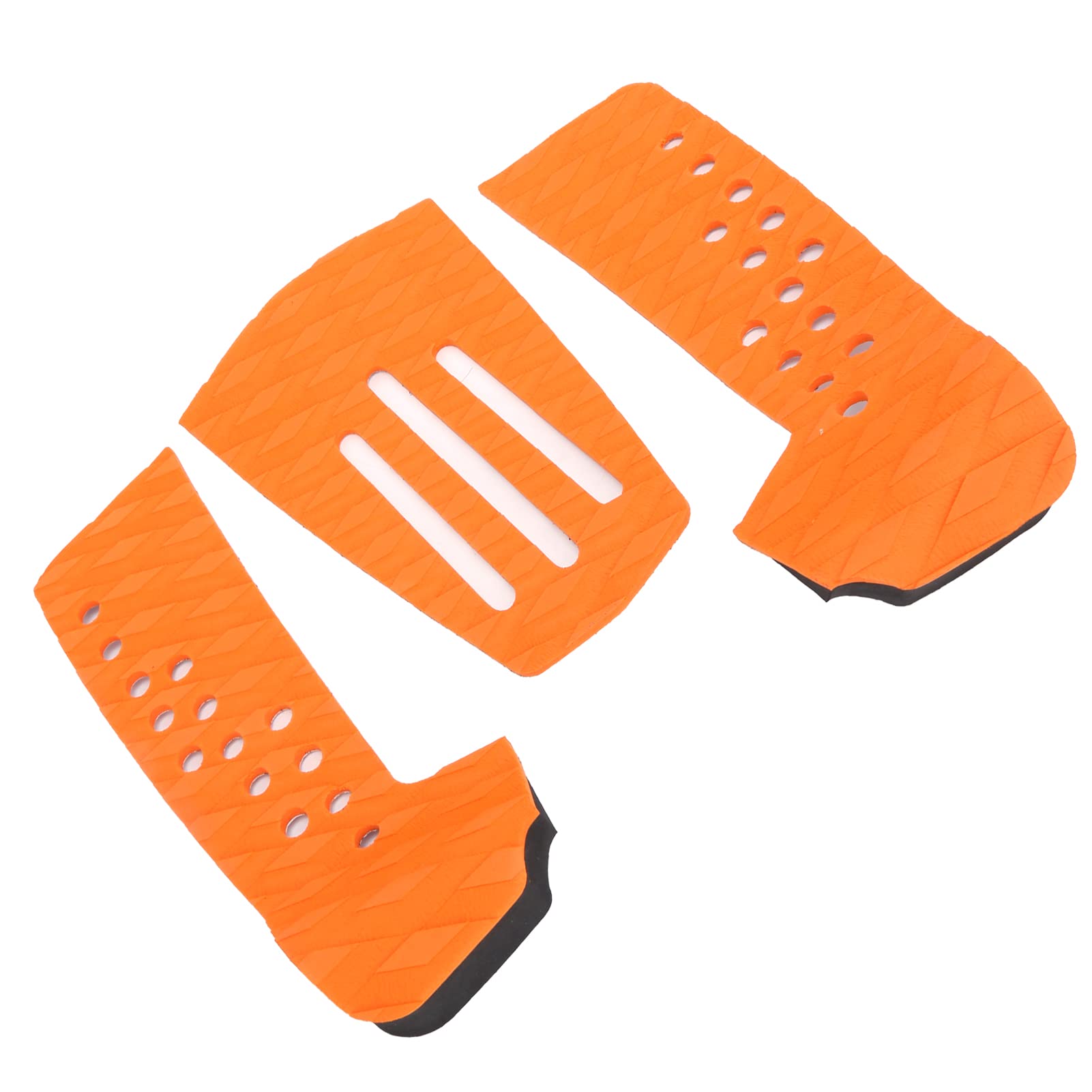 ZIZEV EVA Traction Pad, Heat Preservation AntiSea Surfboard Traction Pad for Surfing (Orange)