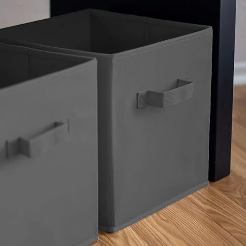 Miniatura 6 de Pomatree Cubos de almacenamiento de 13 x 13 x 13 pulgadas, paquete de 4 unidades, cubos de almacenamiento grandes y resistentes, asas dobles,