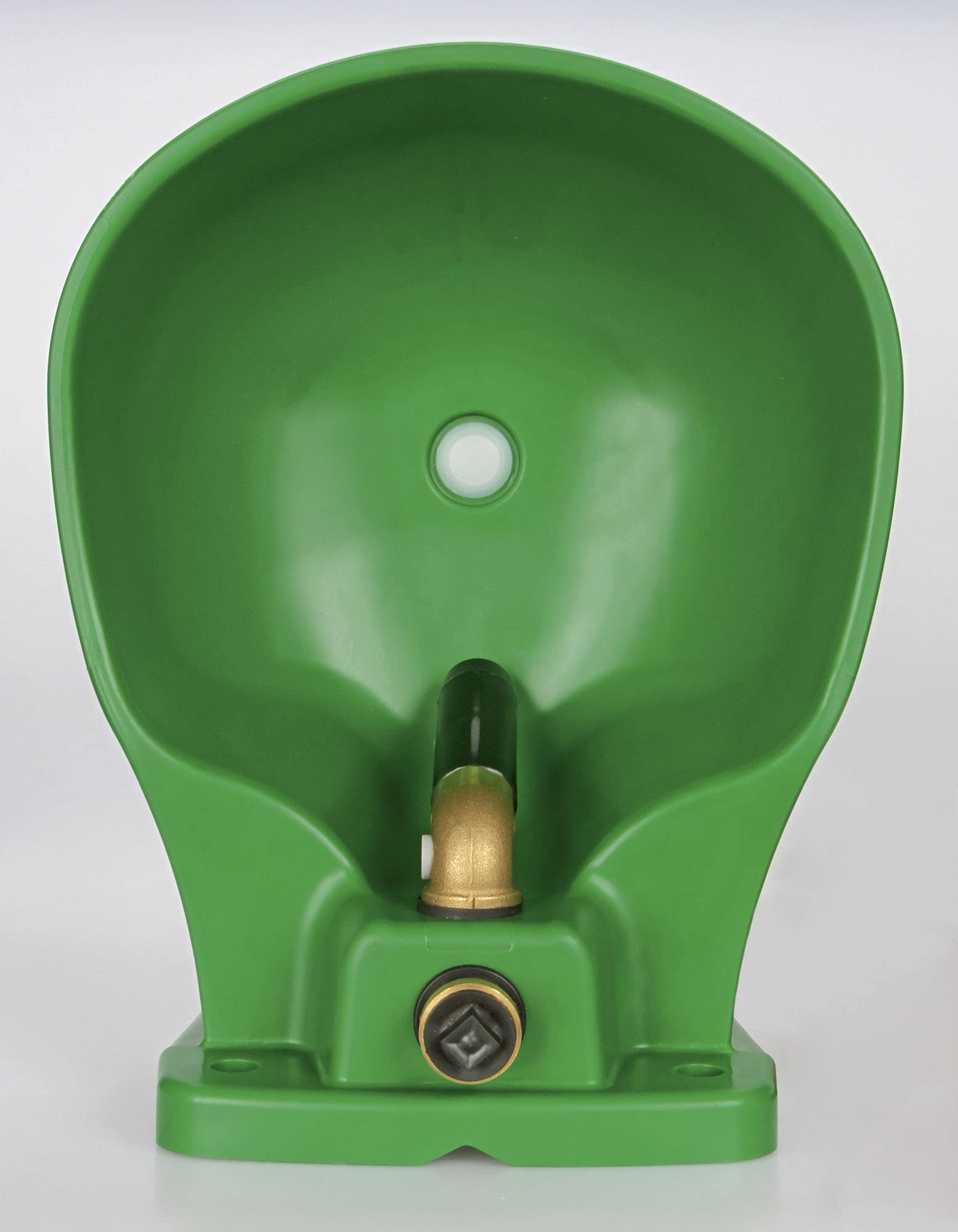 Kerbl Kunststoff-Tränkebecken beheizbar (Tiertränke aus Kunststoff, regulierbarer Wasserdurchfluss, Selbsttränke mit Ablaufstopfen für leichte Reinigung, Frostschutz) 222040, 230 V/ca. 31 W