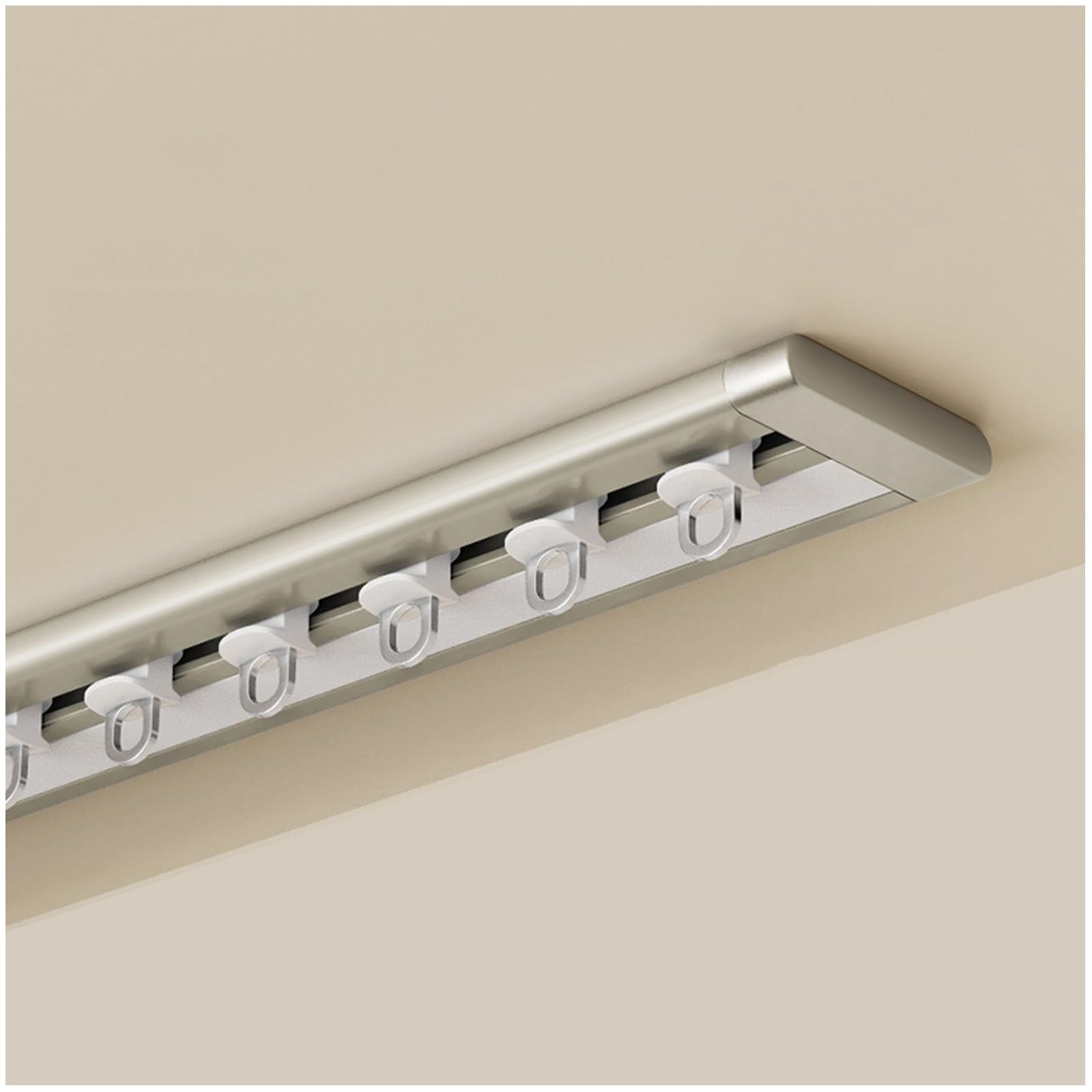 Ultra cienki 6 mm aluminiowy ain Track 1 warstwa 0,66 m montaż ścianka działowa do sypialni Livi Room & HotelsEle Champagne h