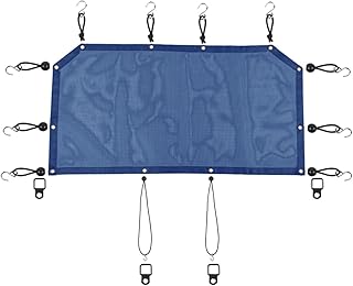 Visera Parasol del Lado del Conductor Parasol Superior De Malla para Techo De Puerta Delantera De Coche, Protección Antisolar, Red Aislada para Bronco 2021 2022 2023 Up (Color : Azul, Talla : 1 UK)