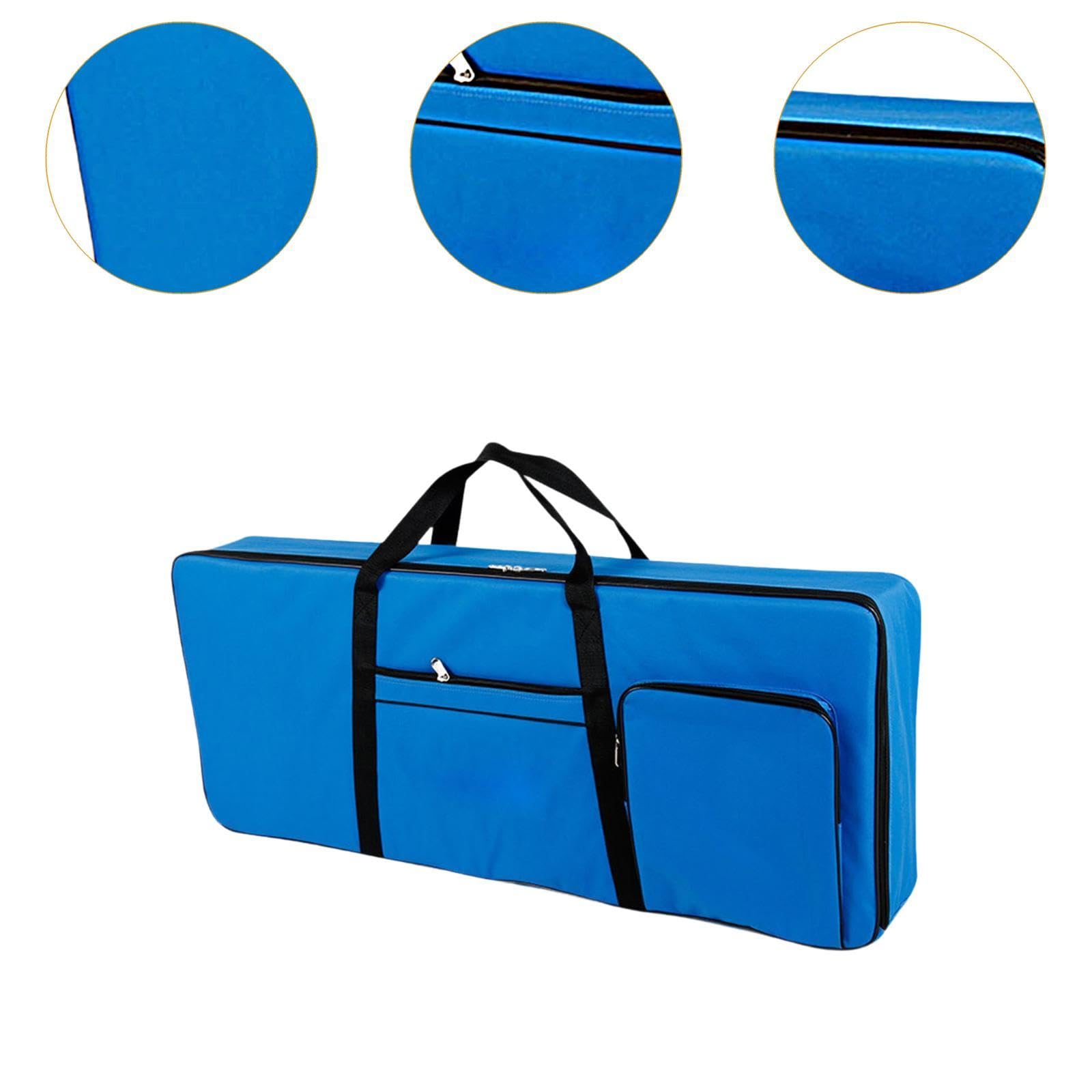 Amagogo Borsa per tastiera a 61 tasti, custodia protettiva per tastiera, custodia per il trasporto, custodia protettiva universale, borsa per tastiera per, Blu