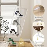 Clear Shoe Storage Boxes with Divider, Stackable Plastic Boot Boxes - Image 6