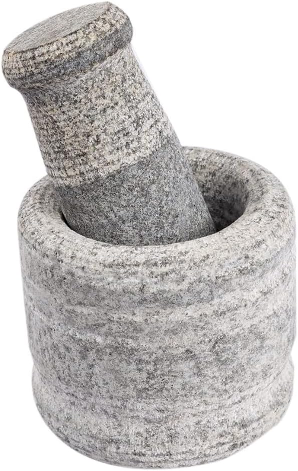 Buy Thanshi Mortar and Pestle Set for Spices, Okhli Masher, Khalbatta