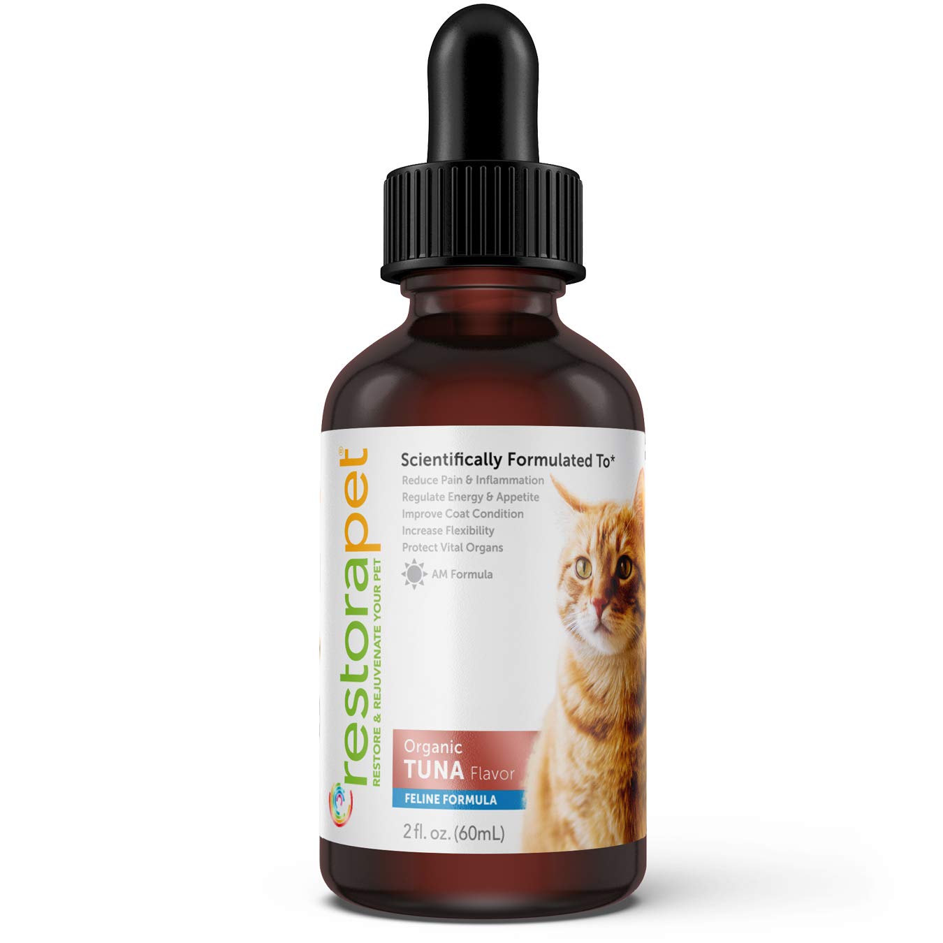 RestoraPet Organic Tuna-Flavored Liquid Supplement: Antioxidant & Anti-Inflammatory Support for Mobility
