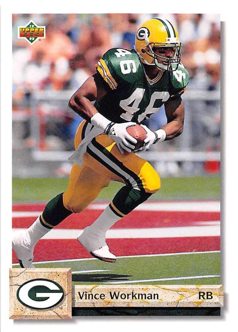 BRUNT PACKER パッカー　ブラント Amazon.com: Football NFL 1992 Upper Deck #272 Vince Workman #272