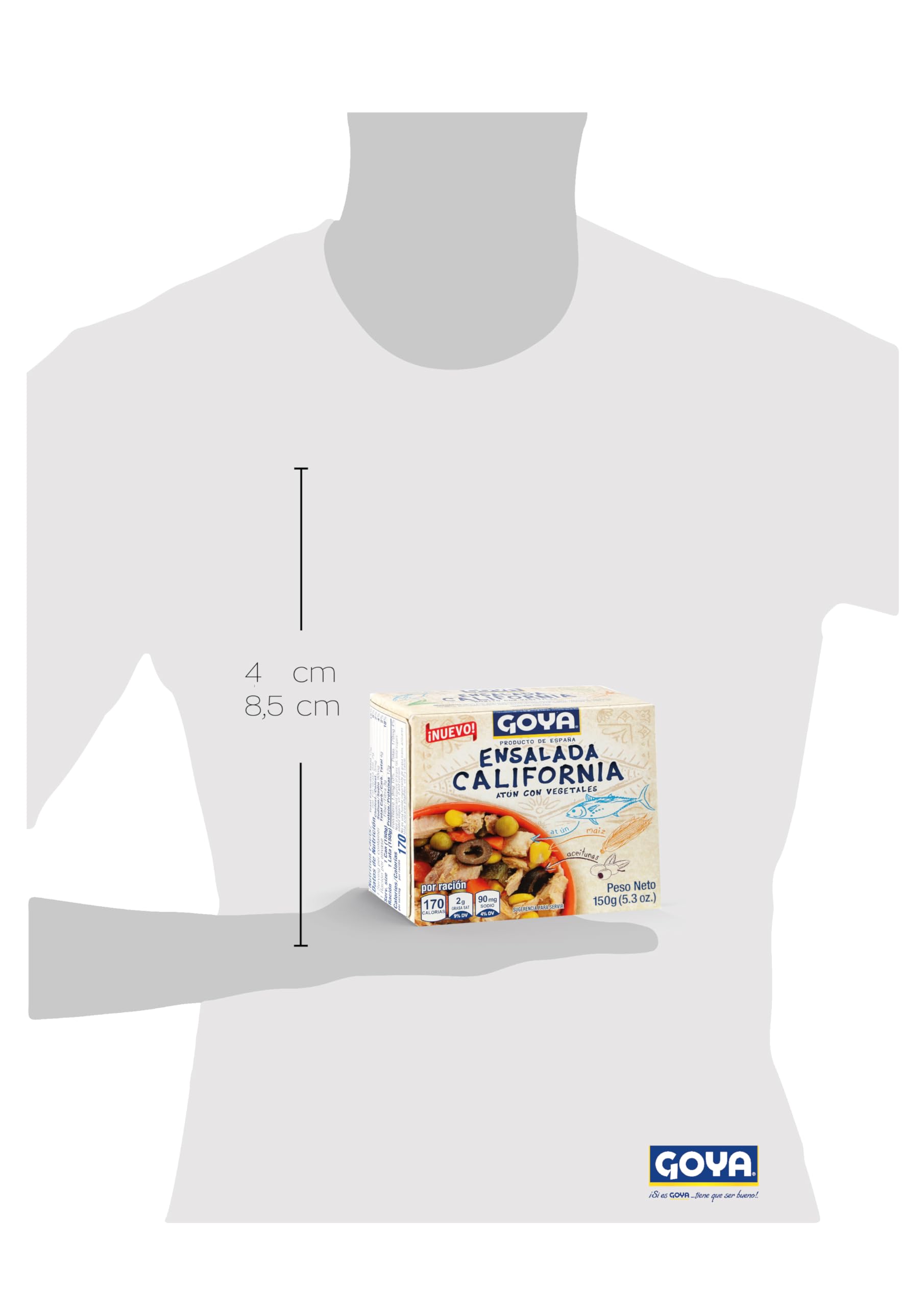 Goya Ensalada de Atún California 150g con Maíz y Aceitunas Negras