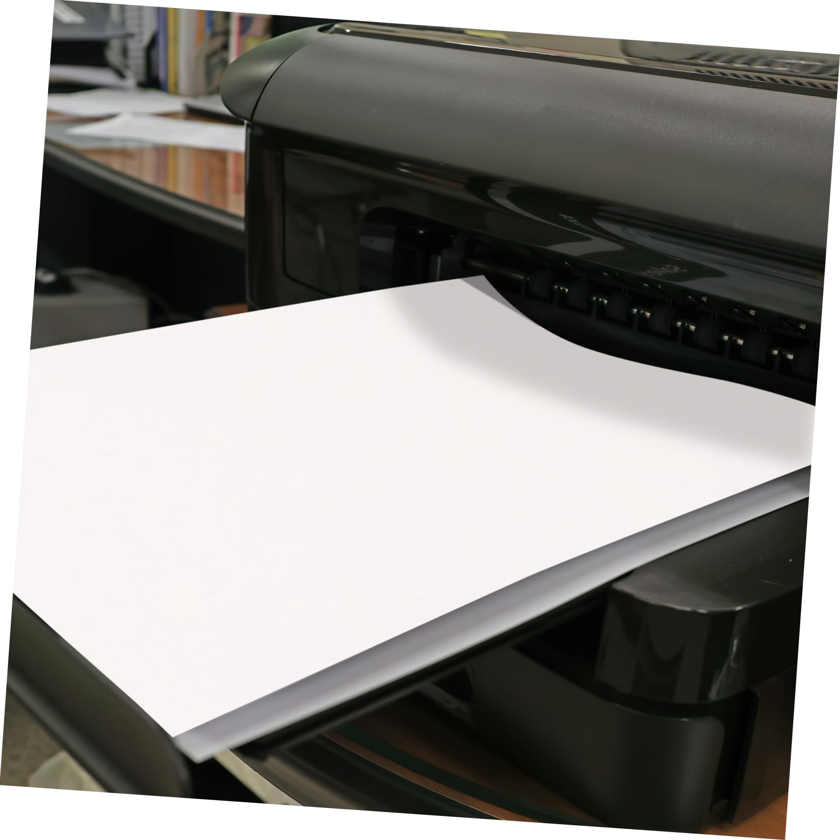Happyyami 100 Blatt bedruckbares Vinyl-Aufkleberpapier A5 Weiß selbstklebend und wasserfest für Laser- und Nadeldrucker multifunktionales Papier für Büro und Etiketten
