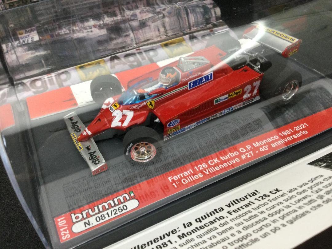 フェラーリ126CK#27 1981モナコGP優勝 F1 ジル ヴィルヌーブ