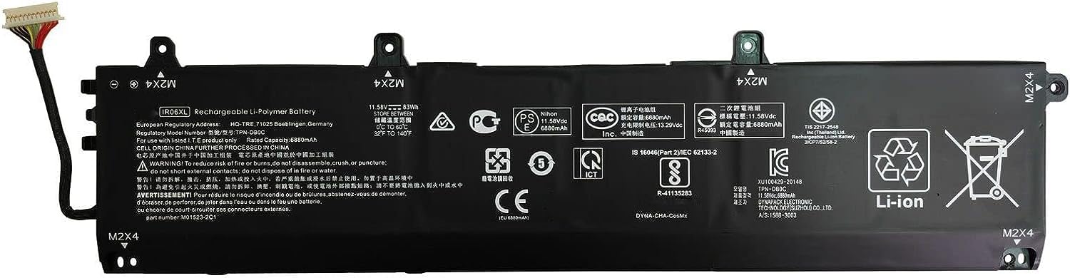 IR06XL IR06083XL M02029-005 TPN-DB0C M01523-2C2 Batteria per laptop