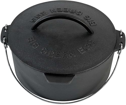 Big Green Egg Horno holandés de hierro fundido con tapa de 5.5 cuartos - M, L, XL, XXL, 2XL