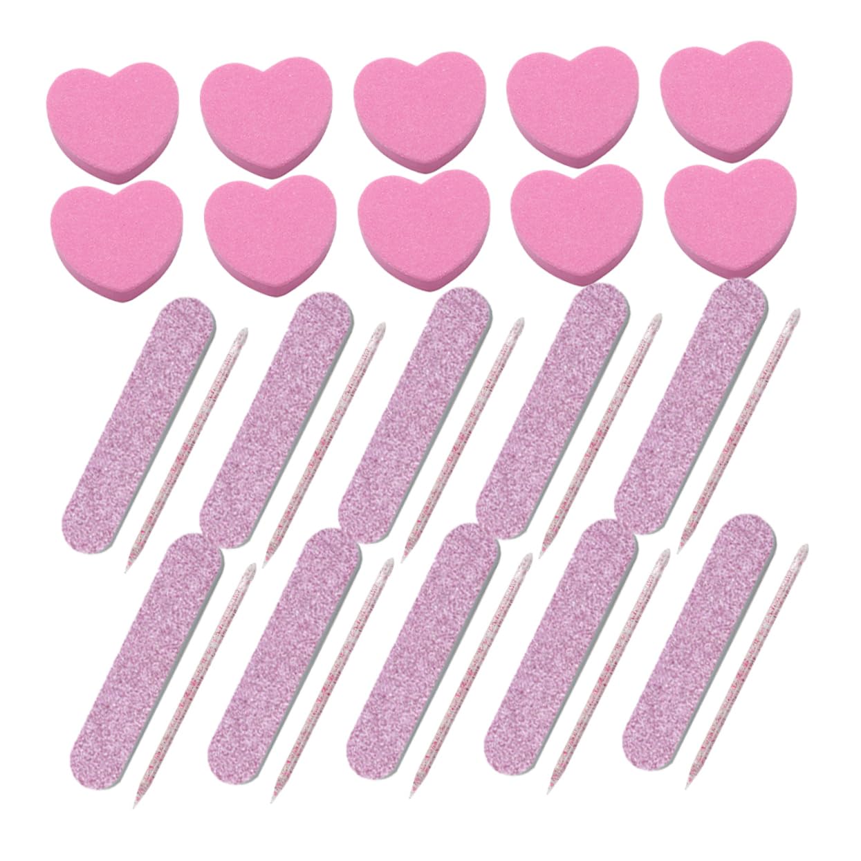 Healeved 100sets Kit Manicure Professionale Con Buffer Unghie Blocchi Lucidanti e Strisce Per Unghie Leggero e Compatto Per Uso Domestico e Salone