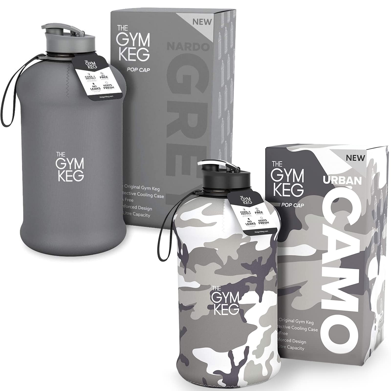 Buy THE GYM KEG Sports Water Bottle (2.2 L) Half Gallon Carry