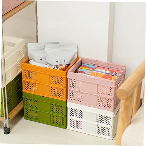 Miniatura 3 de Happyyami 4pcs Easter Egg Basket Folding Storage Bins Gardening Baskets for Harvesting Metal Shopping Basket Grocery Basket Storage Container for
