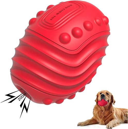 Juguetes chirriantes para perros masticadores agresivos, juguetes interactivos y estimulantes mentales para perros, juguete indestructible para