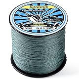 geflochtene schnur aufspulen ohne ersatzspule  SIMOORE Geflochtene Angelschnur 1000m/30lb, Angelschnur geflochten und flexibel I Fishing Line, Angelsehne, Angel Schnur -4 Stränge