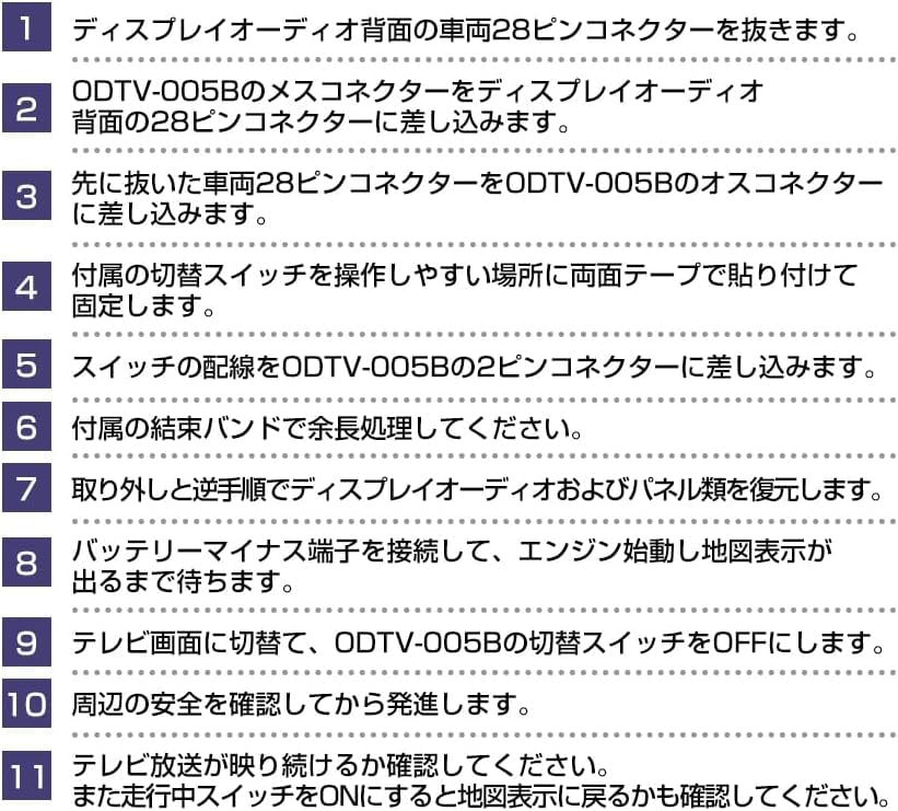 CARSIX 【ODTV005B】 アルファード AGH40W AGH45W AAHH40W AAHH45W (年式：R5.6～)