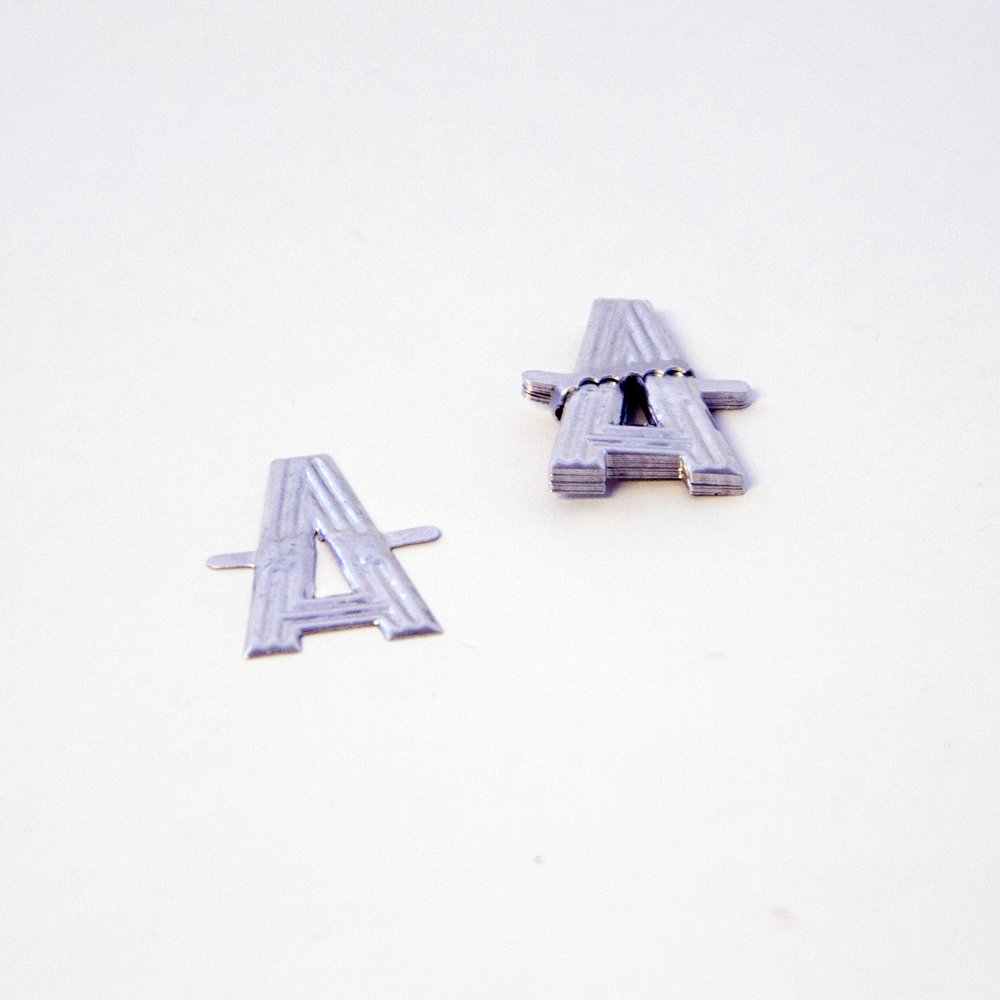 Smithers Oasis Silver Aluminium Letters Pack Of 10 (Letter A)