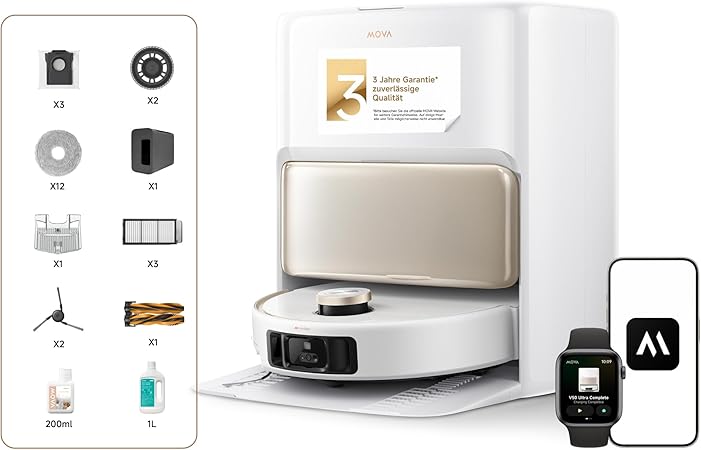 Mova P50 Ultra Saugroboter: Vollautomatisch Saugen & Wischen Mit 19.000 Pa Saugkraft