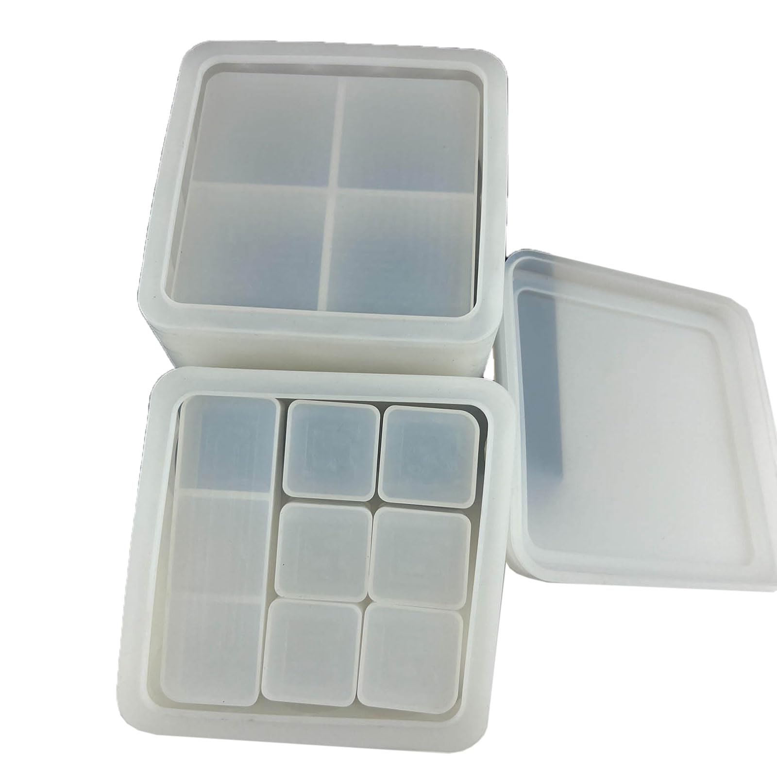 Lippenstift Aufbewahrungsbox, handgefertigte Silikonform für Kristall Epoxidharz Formen, stapelbare Schmuckschatulle, Pigmentflaschenform, dekorativer Make up Organizer