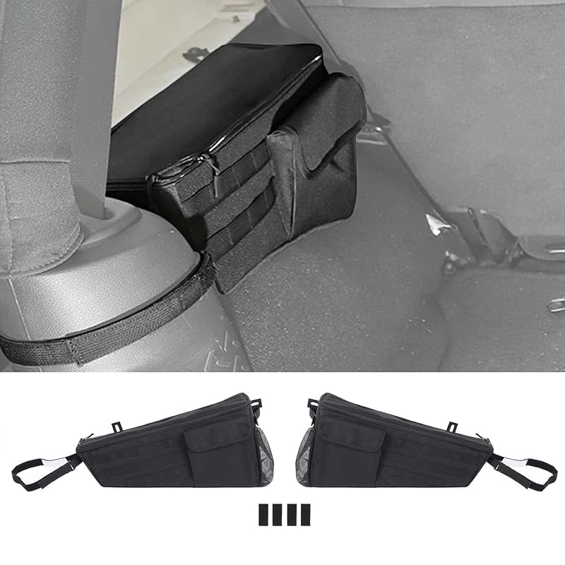 RT-TCZ Kit com 2 Organizadores para Porta-Malas Traseiro Jeep Wrangler JL 2 Portas 2018–2023