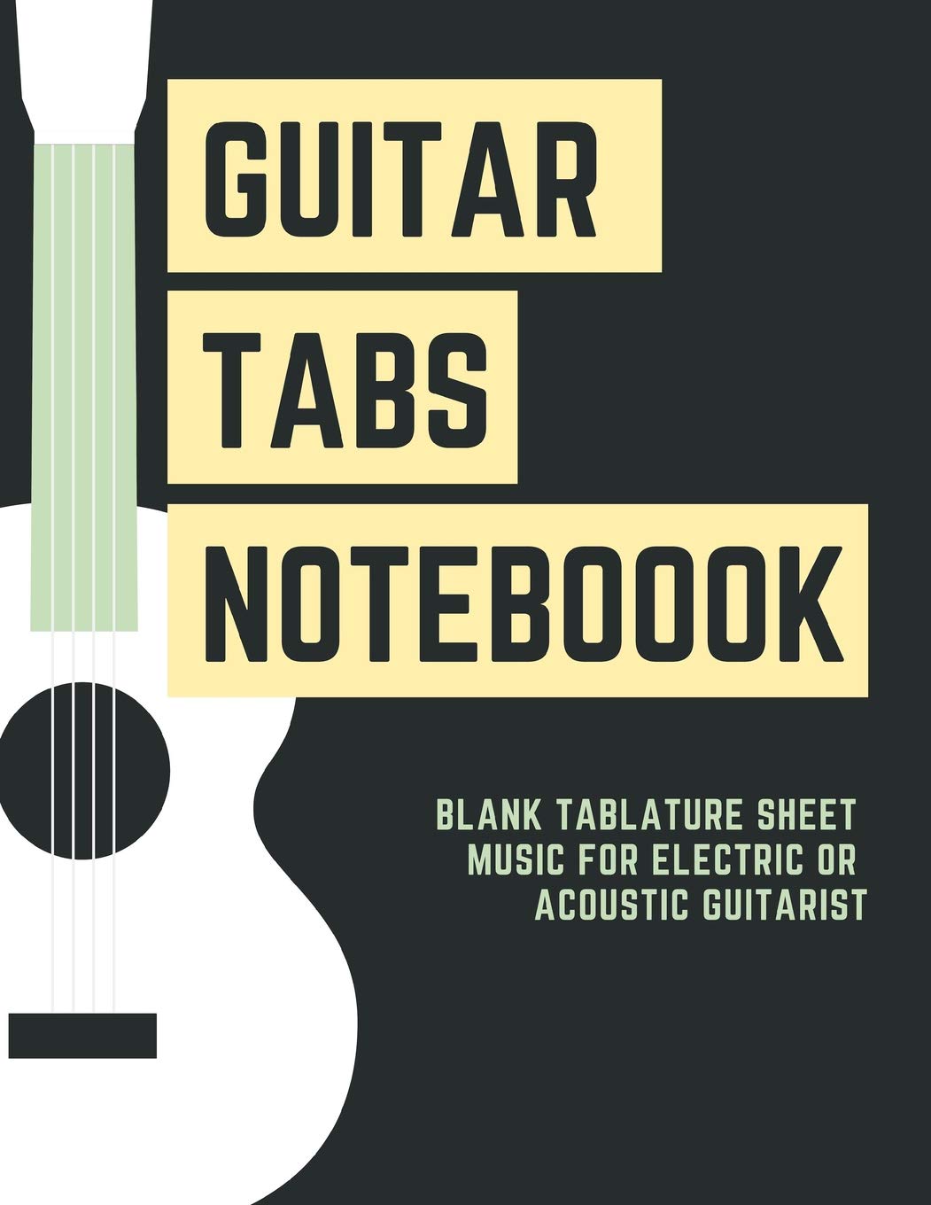 Buy Guitar Tabs Blank Tablature Sheet Music For Electric or Acoustic