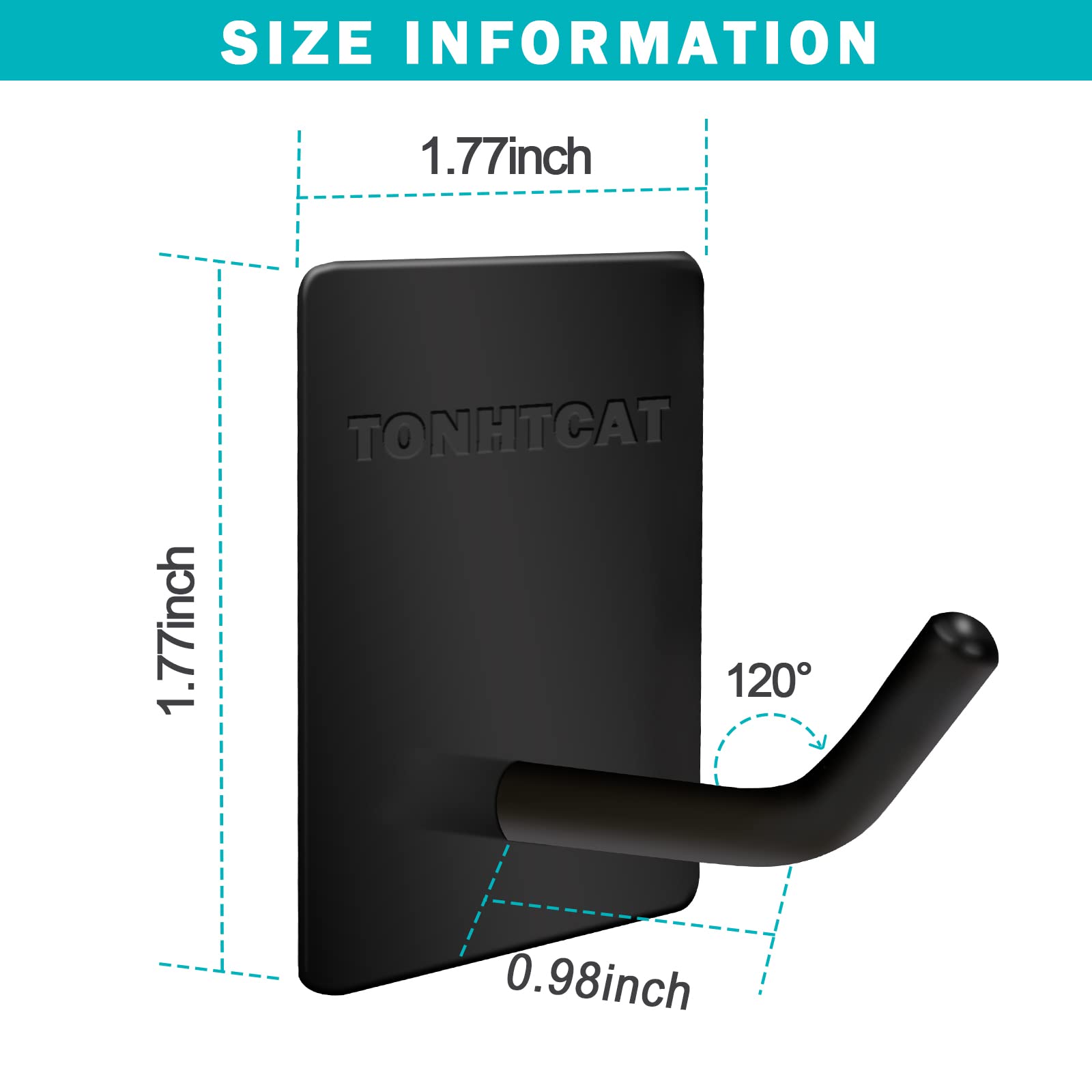 Ganchos adhesivos resistentes, ganchos de pared autoadhesivos de acero inoxidable, ganchos de toalla adhesivos para cocina y baño, ganchos impermeables para colgar batas, llaves, sombreros y abrigos