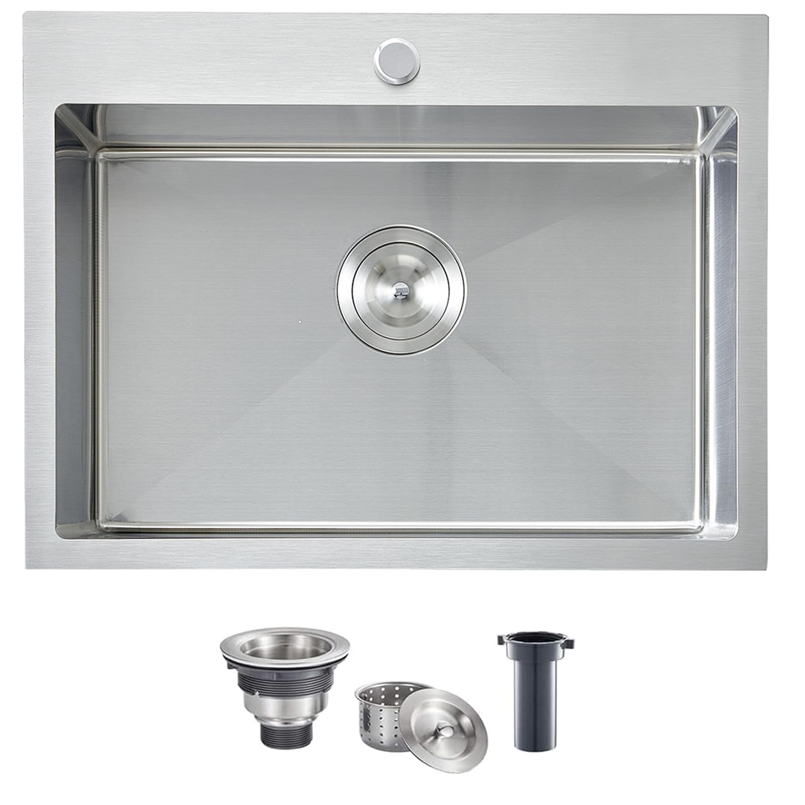 VCCUCINE 22x18 Inch Drop in Kitchen Sink,16 Gauge Topmount